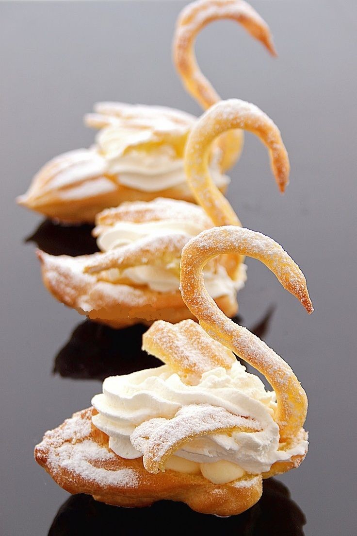 Cream Puff Swans - forgot all about these!  Made t...