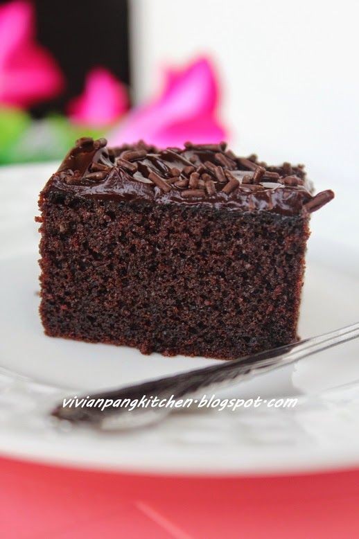 Vivian Pang Kitchen: Steamed Moist Chocolate Cake/...