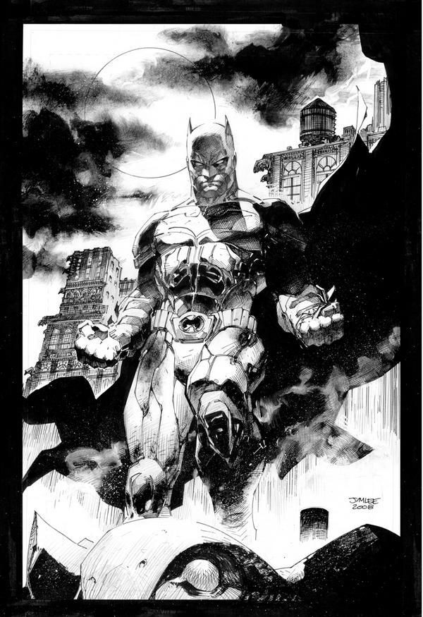 The Dark Knight//Other Art/Jim Lee/ Comic Art Comm...