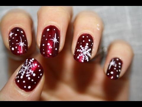 Christmas snowflakes | #nail #designs CLICK.TO.SEE...