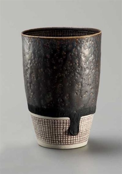 Lucie Rie - Rare and early beaker vase, 1953
