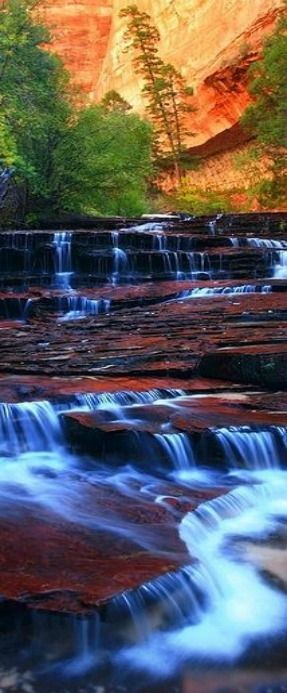 Subway Falls, Zion National Park, Utah by Jeffrey...