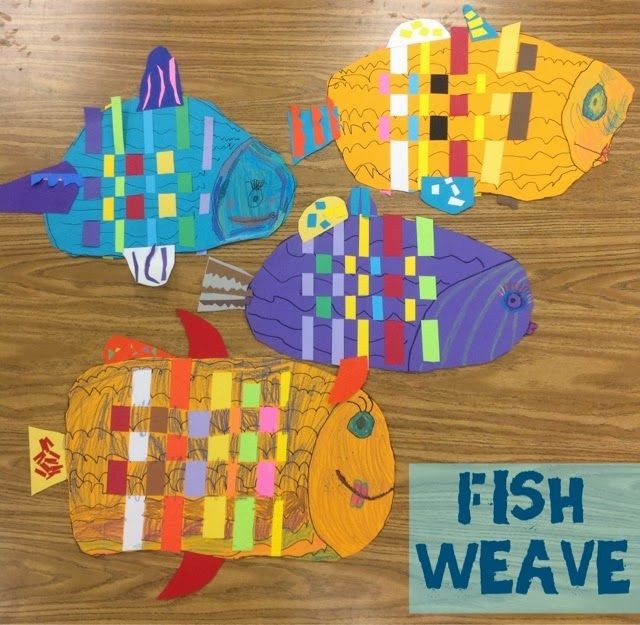Fish weave, kindergarten