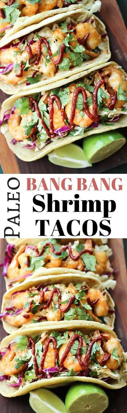 Paleo Bang Bang Shrimp Tacos - This recipe tastes...