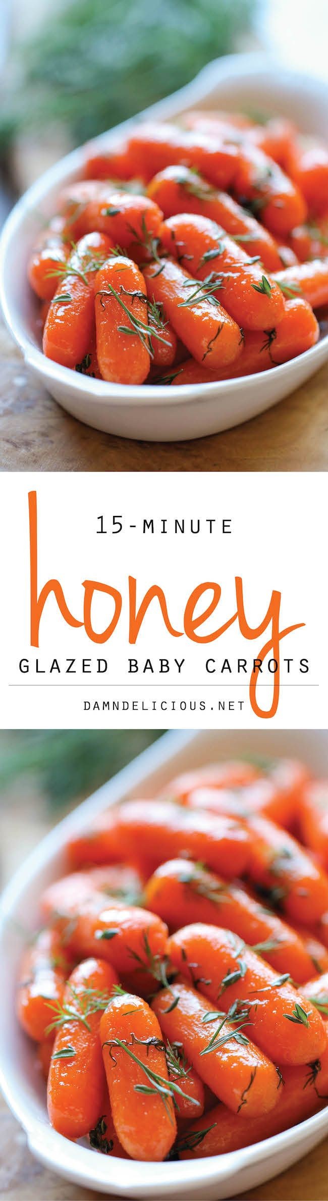 Honey Glazed Baby Carrots - Honey brings in such a...