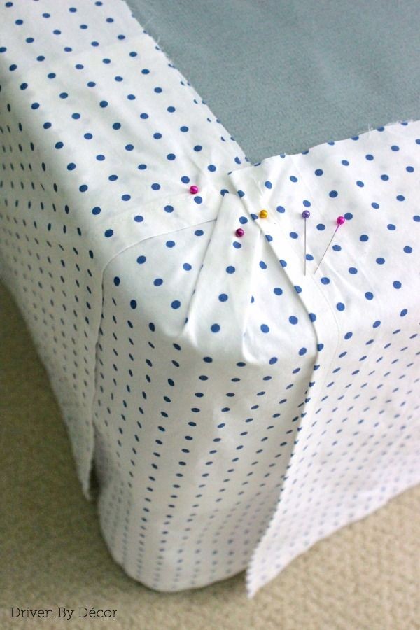 Simple DIY: Make a Bed Skirt From a Flat Sheet - D...