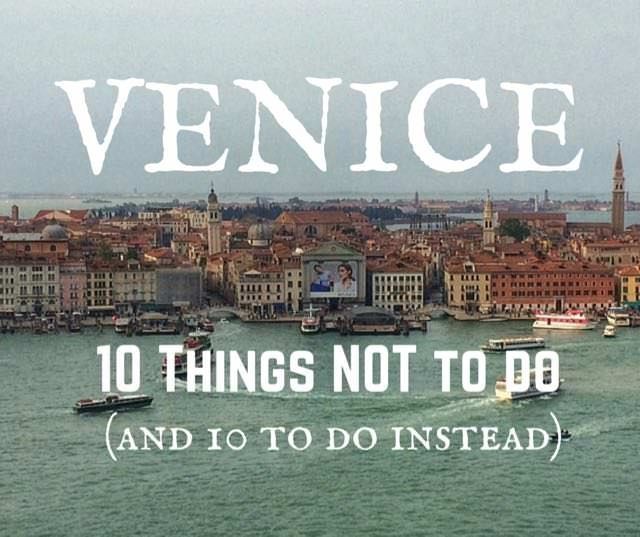 Alternative Venice sightseeing - want to know what...