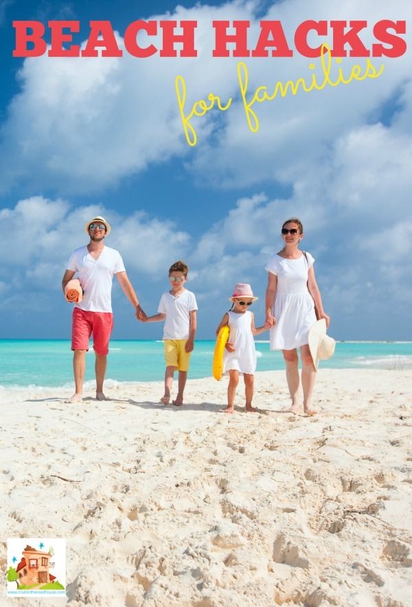 10 great beach hacks for families.  Tips and trick...