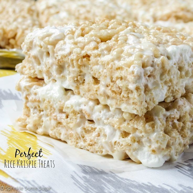Perfect Rice Krispie Treats. The only recipe you'l...