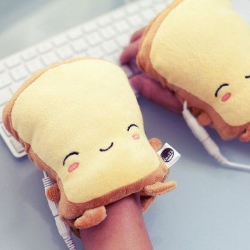 Toasty hand warmers - they warm up when plugged in...