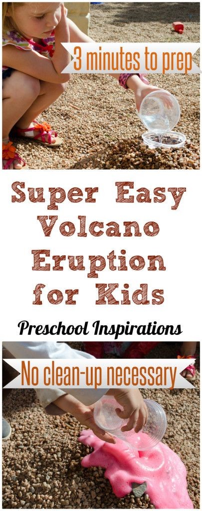 If you need a super simple volcano recipe, it does...