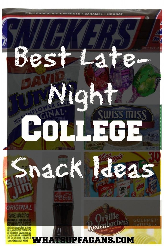 A good list of some late-night snack ideas, perfec...