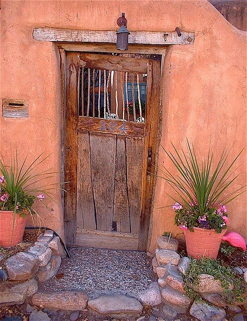 This  hand hewn door is one of the most well known...