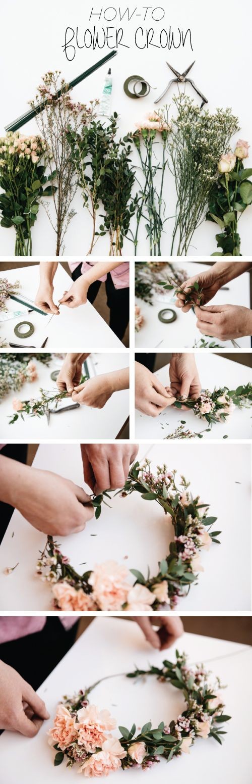 Learn how to make your own flower crown with our f...