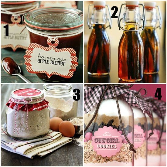 16 ideas for homemade gifts in a jar at http://tid...