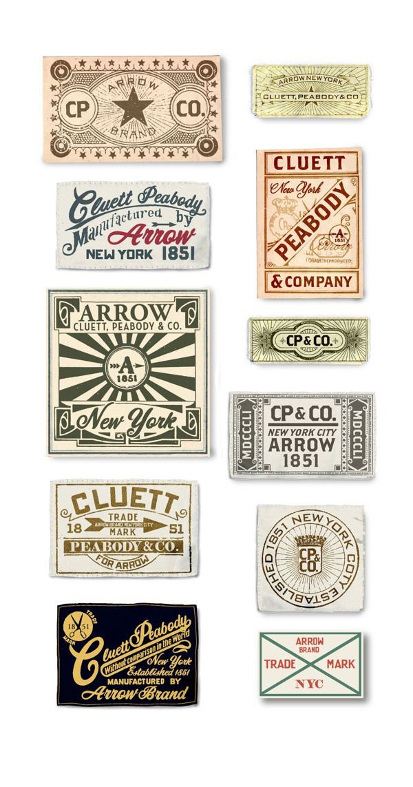 Arrow/ Cluett Labels and Packaging by Glenn Wolk,...