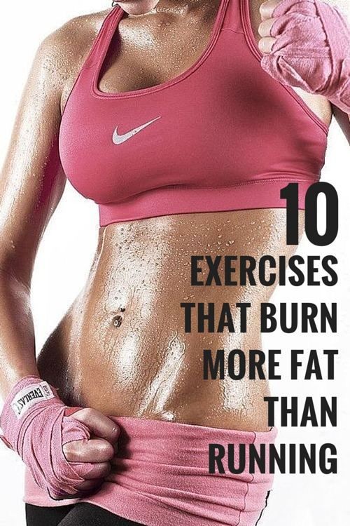 10 exercises that burn more fat than running. #hea...