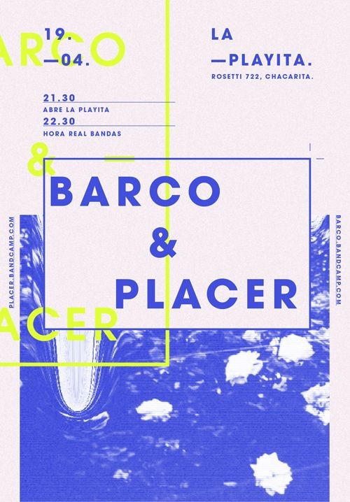 Flyer / Barco + Placer by Pia Alive, via Behance