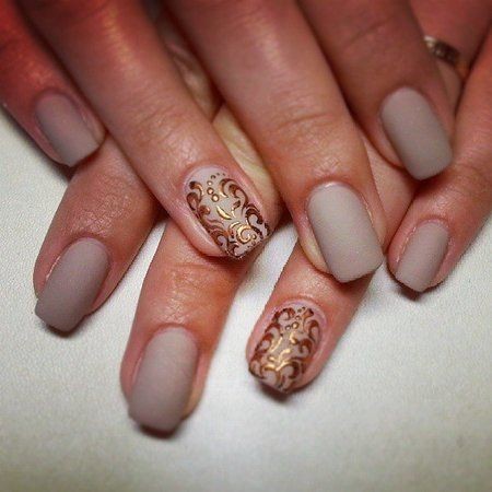 Love the nude matte nails. Probably won't be able...