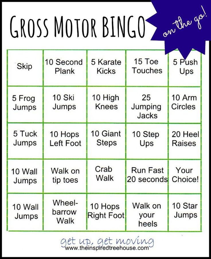 This gross motor activity can be done on short or...