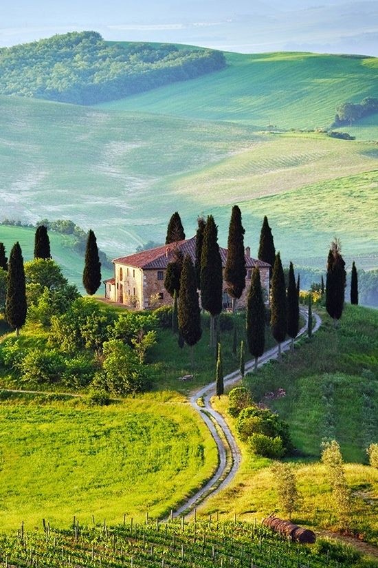 Tuscany, Italy. I think I stayed here in '06 with...