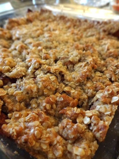 The best apple crisp I've had. Made in 9x13 pan an...
