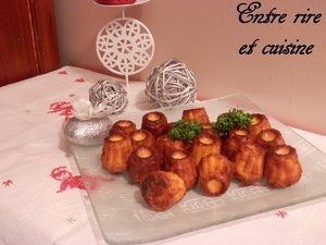 Mini-Cannelés au Saumon fumé et Fromage...