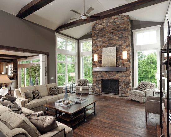 Living Room Fireplaces Design, Pictures, Remodel,...