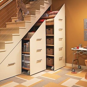 Store it Under the Staircase by re-nest #Storage #...