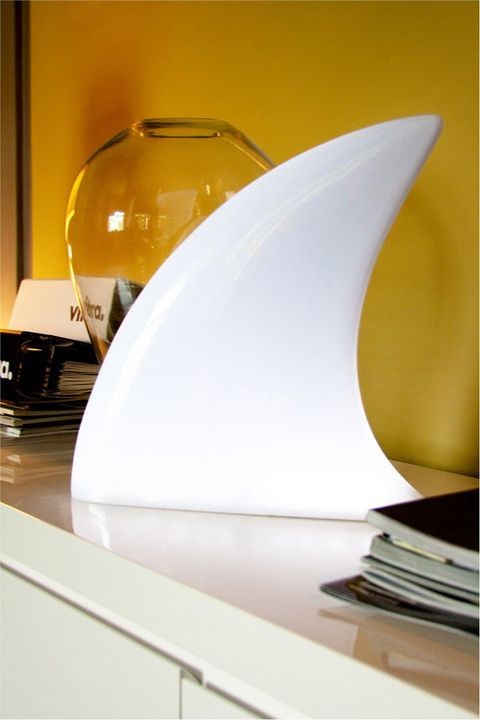 Shark Lamp - hearter of sharks,  I would own this...