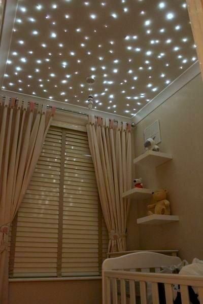 fiber optic star lights baby nursery ceiling -- i...