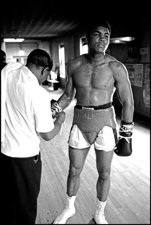Cassius Clay during training  1968