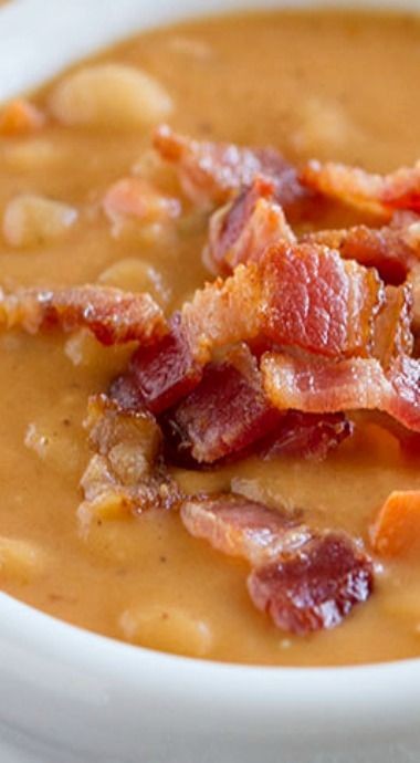 Homemade Bean and Bacon Soup -- Skip the can - thi...