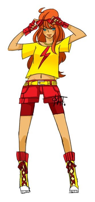 Kid Flash fashion design