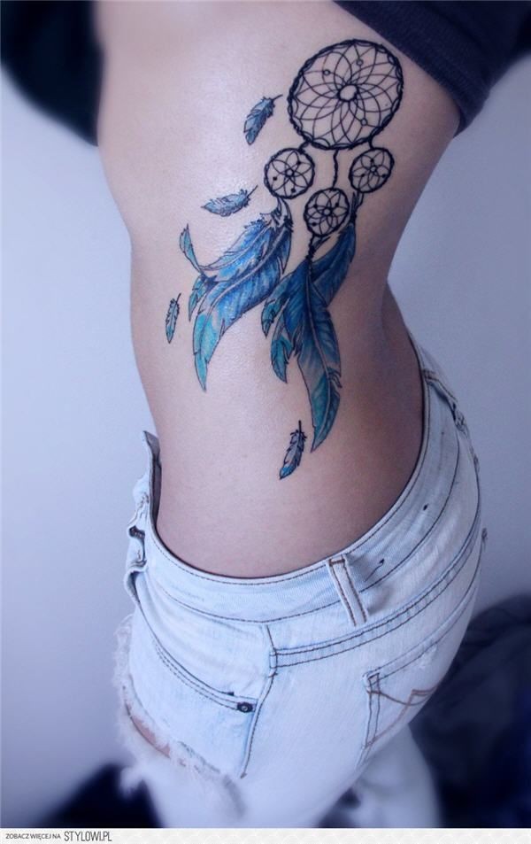 A dreamcatcher Tattoo is a special form of feather...