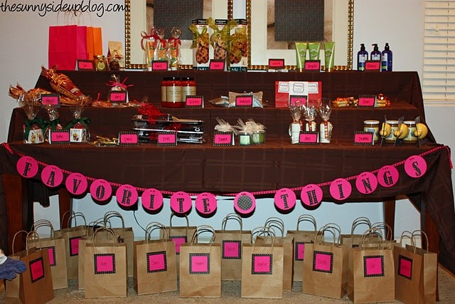 Hold a "Favorite Things" party like Oprah (but w/w...