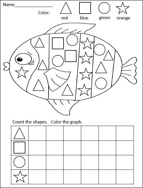 Free shapes graphing activity.  Practice shape rec...