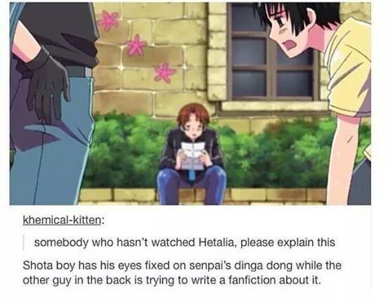 I wonder if this Tumblr user legit never watched H...
