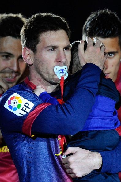 Lionel Messi & Thiago Messi.  World's greatest...