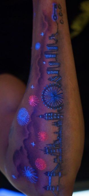 Glow tattoo. I'm not sure how I feel about the glo...