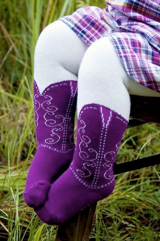 Baby Cowgirl Boot Tights...hopefully they won't ev...
