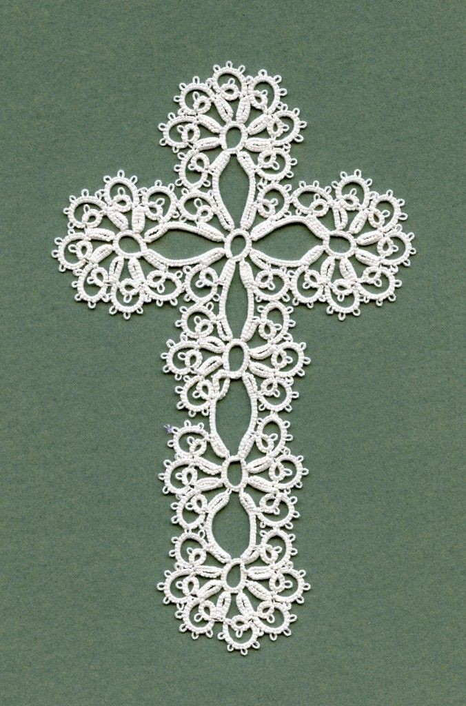 Here is the pattern for this tatted cross.  http:/...