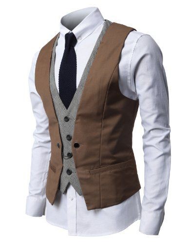 TOPSELLER! H2H Mens Fashion Business Suit Vest &am...