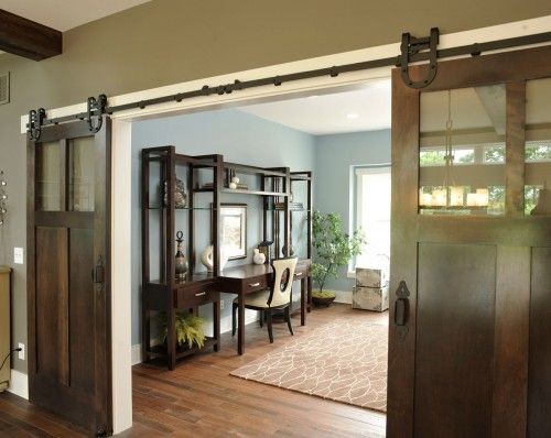 Double hanging doors.  Get the functionality of Fr...