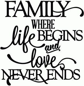 View Design: family - where life begins & love...