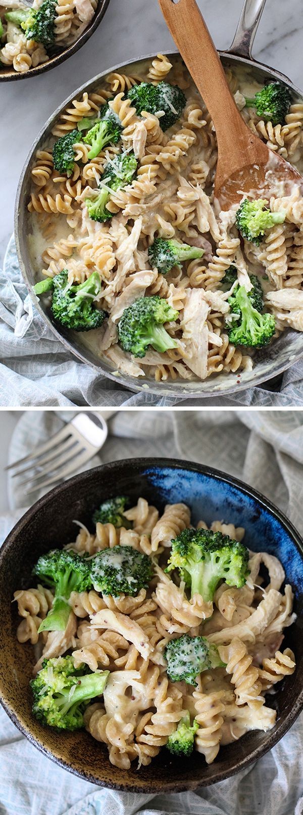 I sneak in healthy when I can. Whole wheat pasta a...