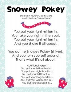The Snowy Pokey! Perfect brain break or indoor rec...
