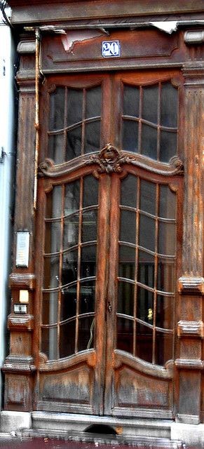 Art Nouveau Door in the Centre of Douai, Pas-de-Ca...