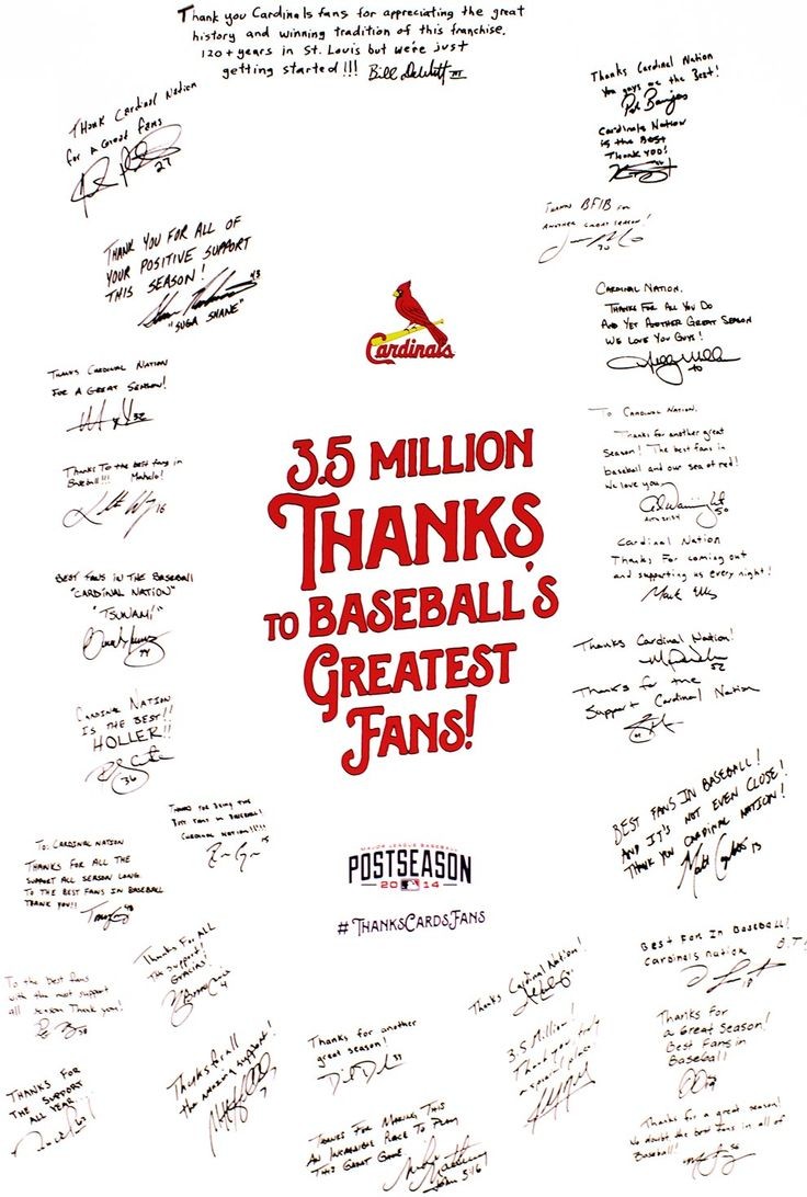 Thank You, Cardinals Nation! | cardinals.com: Fan...