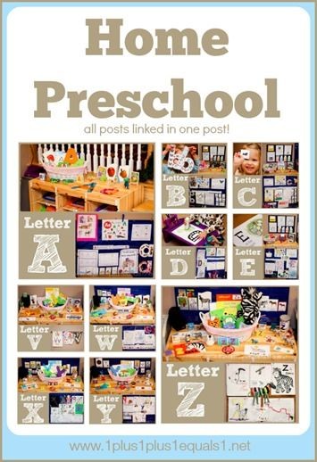 Home #Preschool A-Z from @{1plus1plus1} Carisa {al...